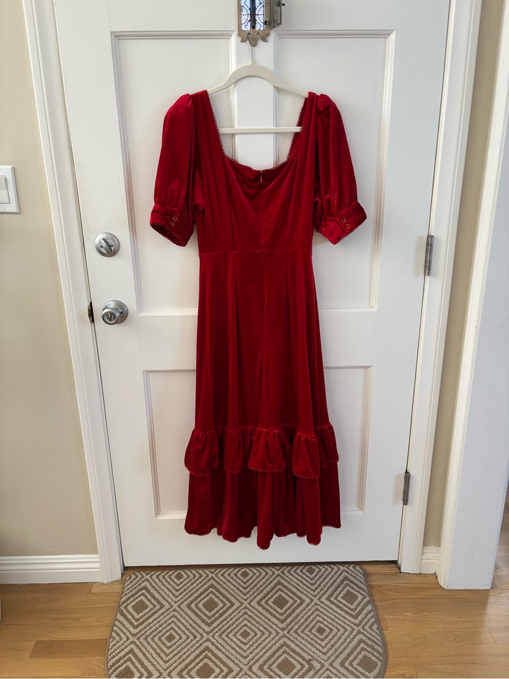 Rachel Parcell Red Velvet Dress - Picture 3 of 6